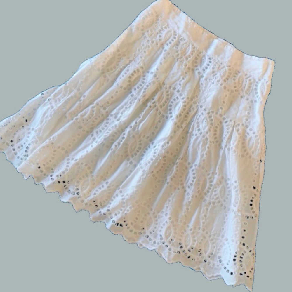 Beautiful white eyelet skirt